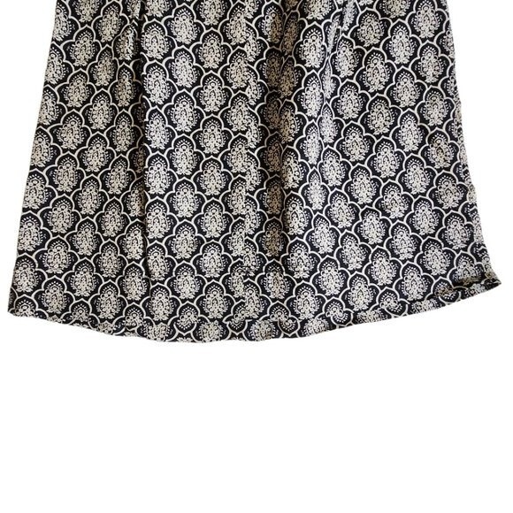 Loft black cream mini skirt sz 2 - Picture 6 of 10